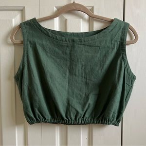 NWT Authentic The Brand linen crop top size S